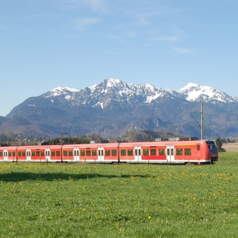 Train in alps