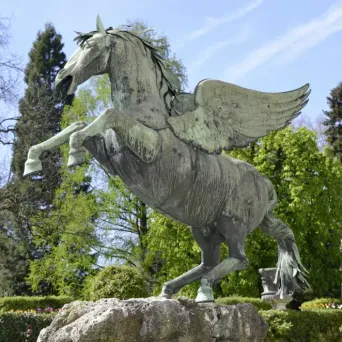 Pegasus statue in Mirabell Gardens, a famous Sound of Music filming location