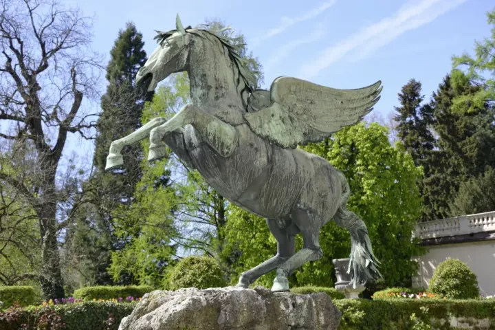 Pegasus statue in Mirabell Gardens, a famous Sound of Music filming location